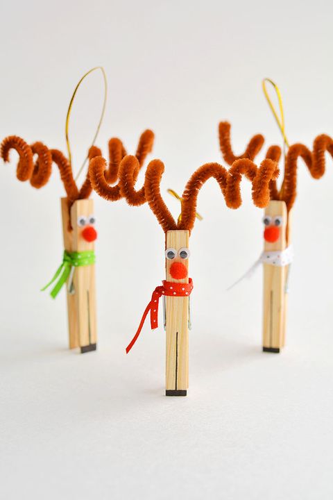 clothespin reindeer ornaments