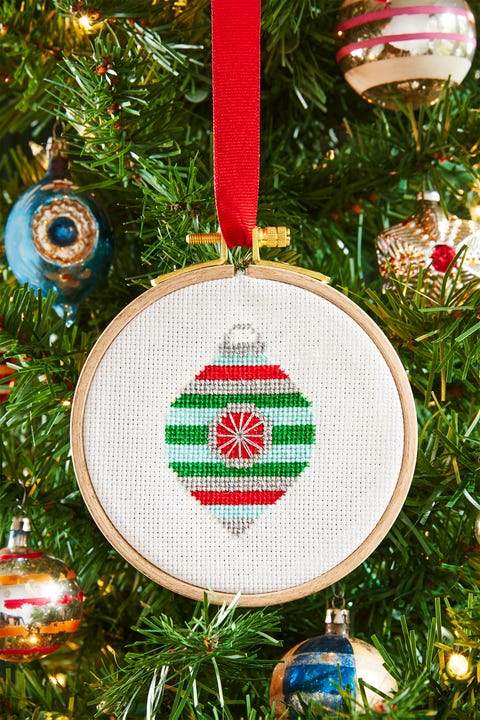 christmas ornament cross stitch pattern