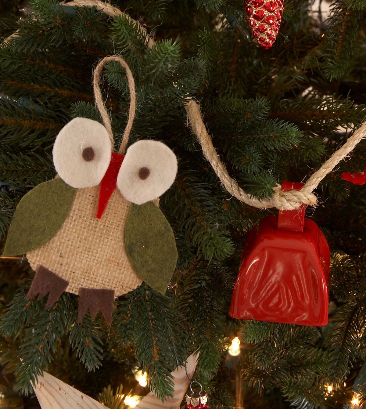 christmas owl ornament