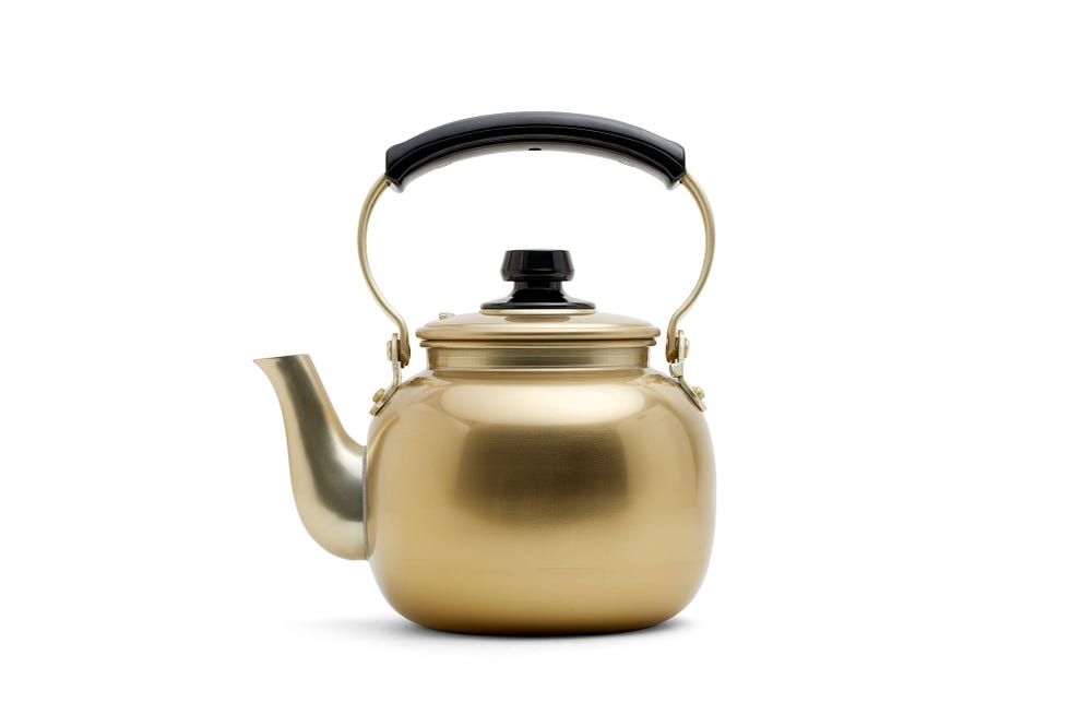 Kettle, Lid, Teapot, Home appliance, Small appliance, Stovetop kettle, Cookware and bakeware, Tableware, Beige, Vacuum flask, 