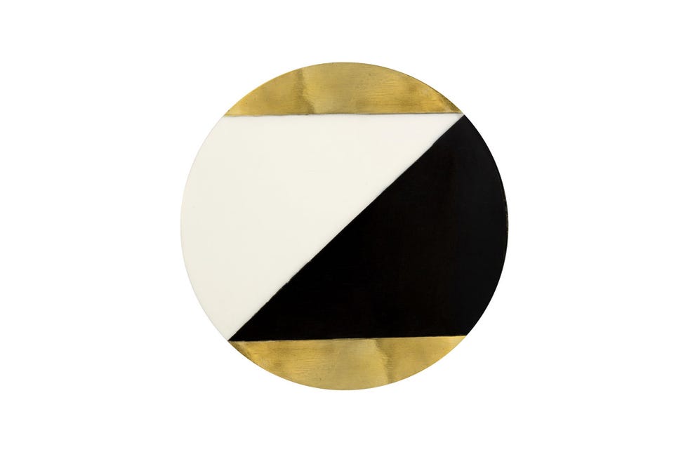 Yellow, Brown, Beige, Triangle, Oval, Circle, Table, Metal, Brass, 