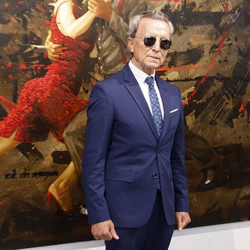 josé ortega cano jose ortega cano durante la inauguración en madrid de alberto r serrano