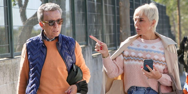 Ana María Aldón y Ortega Cano el torero y la diseñadora acompañan a su hijo a un partido de fútbol