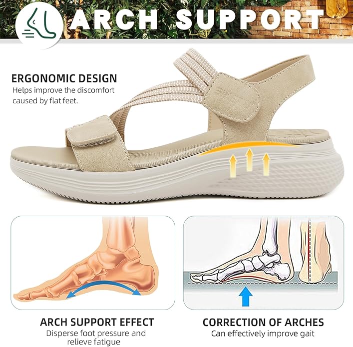 sandalias ortopedicas beige