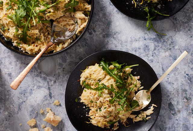 orzo pasta with arugula
