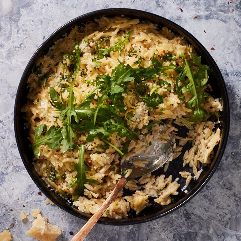 orzo pasta with arugula