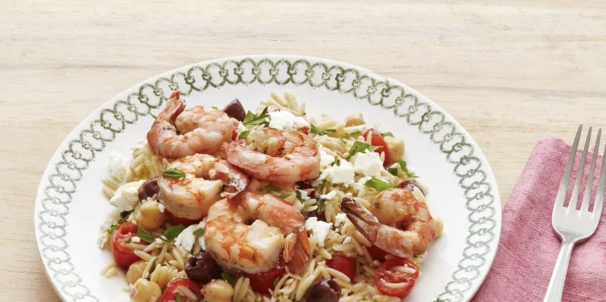 Spicy Southern Style Shrimp with Lemon Basil Orzo. - Half Baked