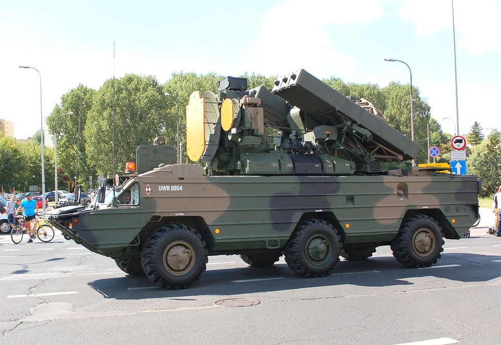 osa akm sting short range air defense vehicle on parade in warsaw