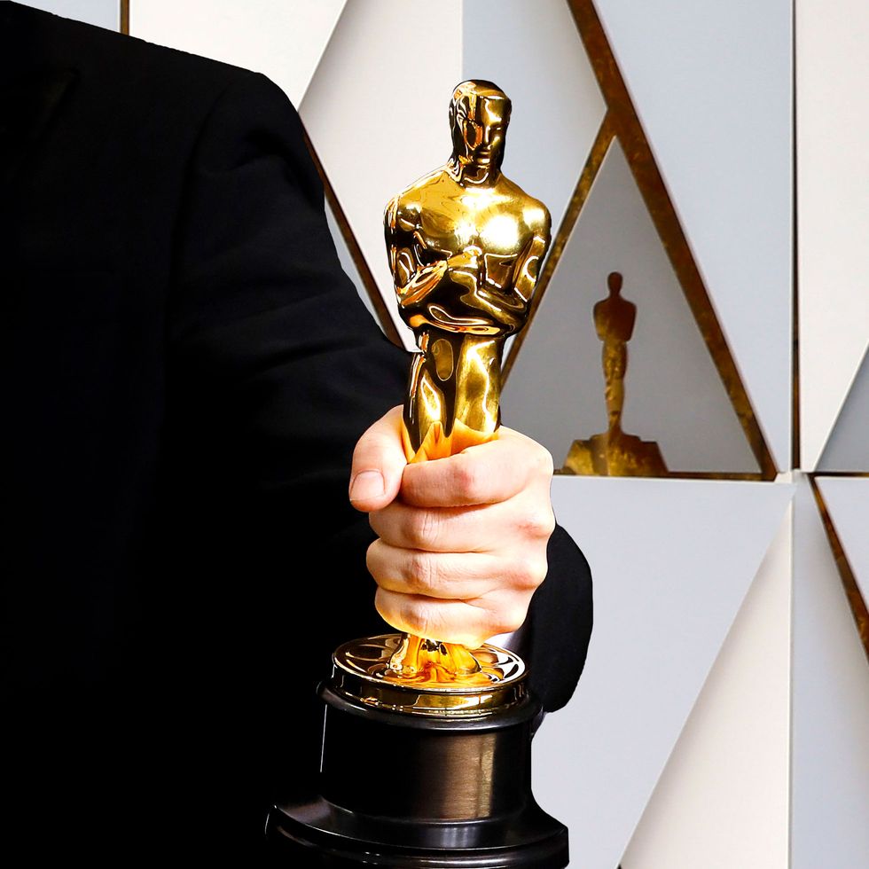 Premio Oscar en mano