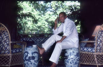 óscar de la renta en su casa de república dominicana