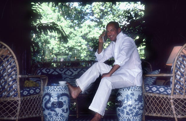 óscar de la renta en su casa de república dominicana