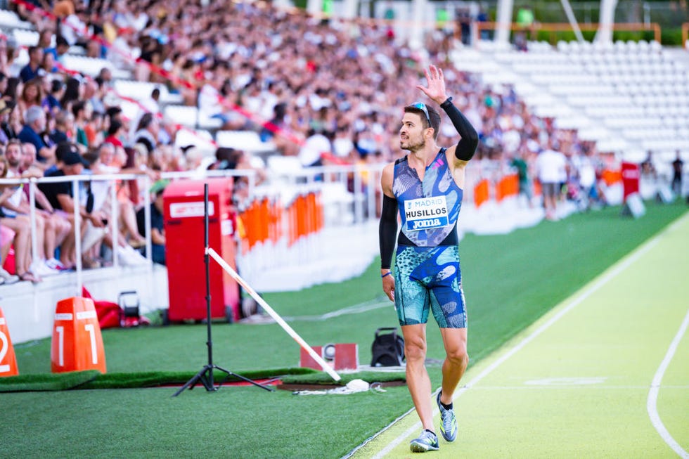 oscar husillos seen after the men 400 metres sprint race