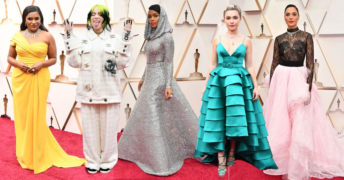 Scarlett Johansson Shines in Fringe Bustier Gown at 2020 Oscars