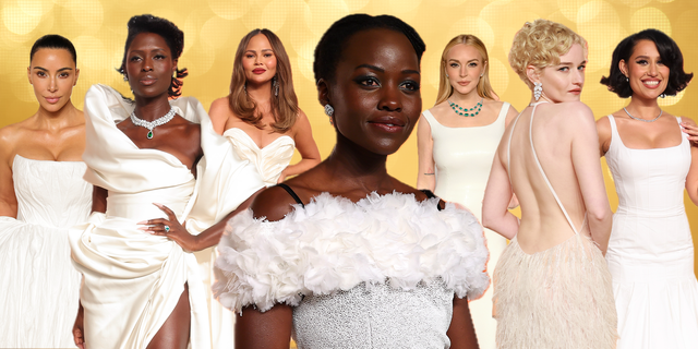 oscars white dress