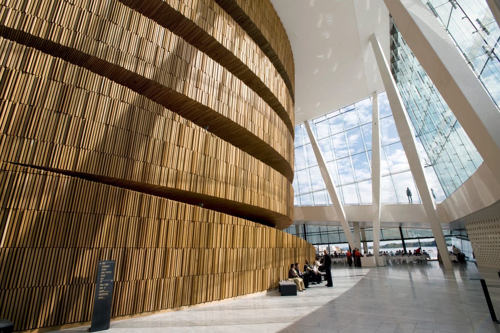 Inside Oslo Opera House
