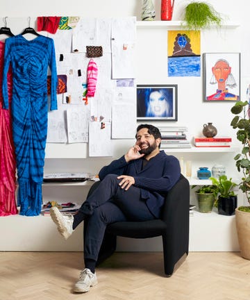 osman yousefzada photographed at his studio in london