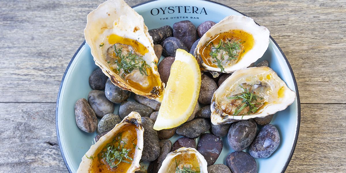ostras del restaurante oystera en los cabos, méxico