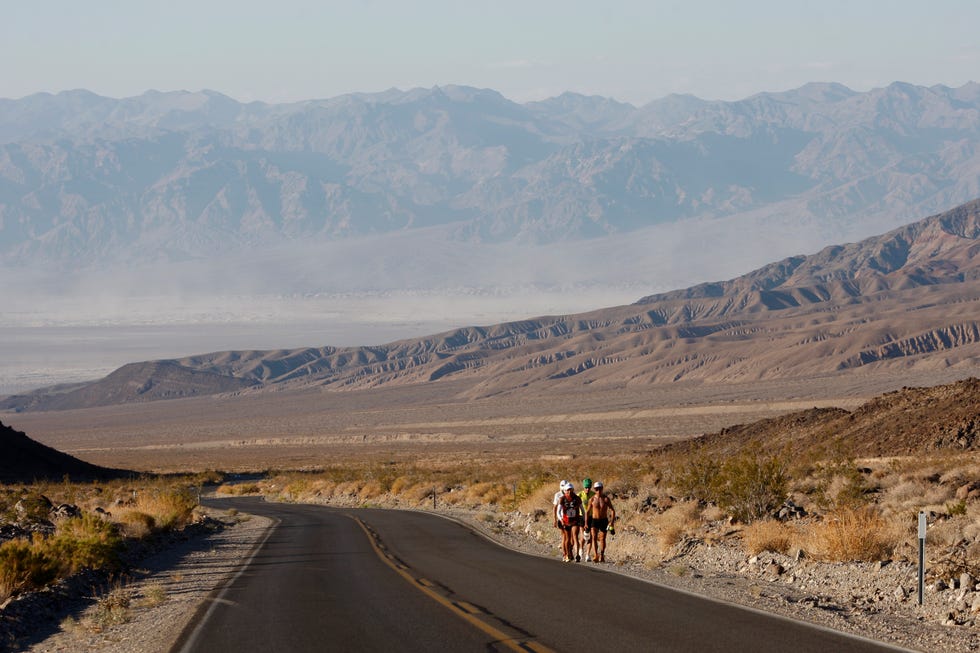 annual badwater ultra marathon held in death valley's extreme heat