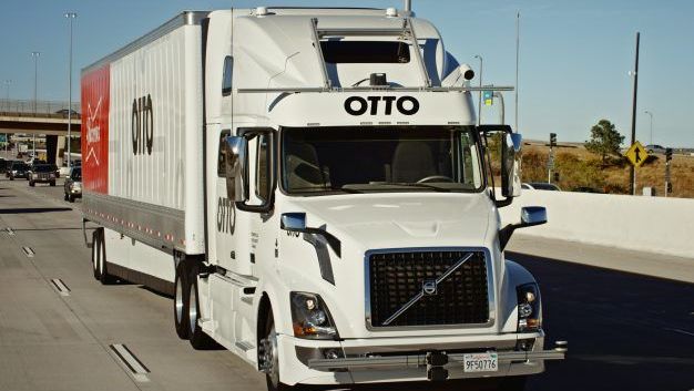 otto's self driving truck test drivers