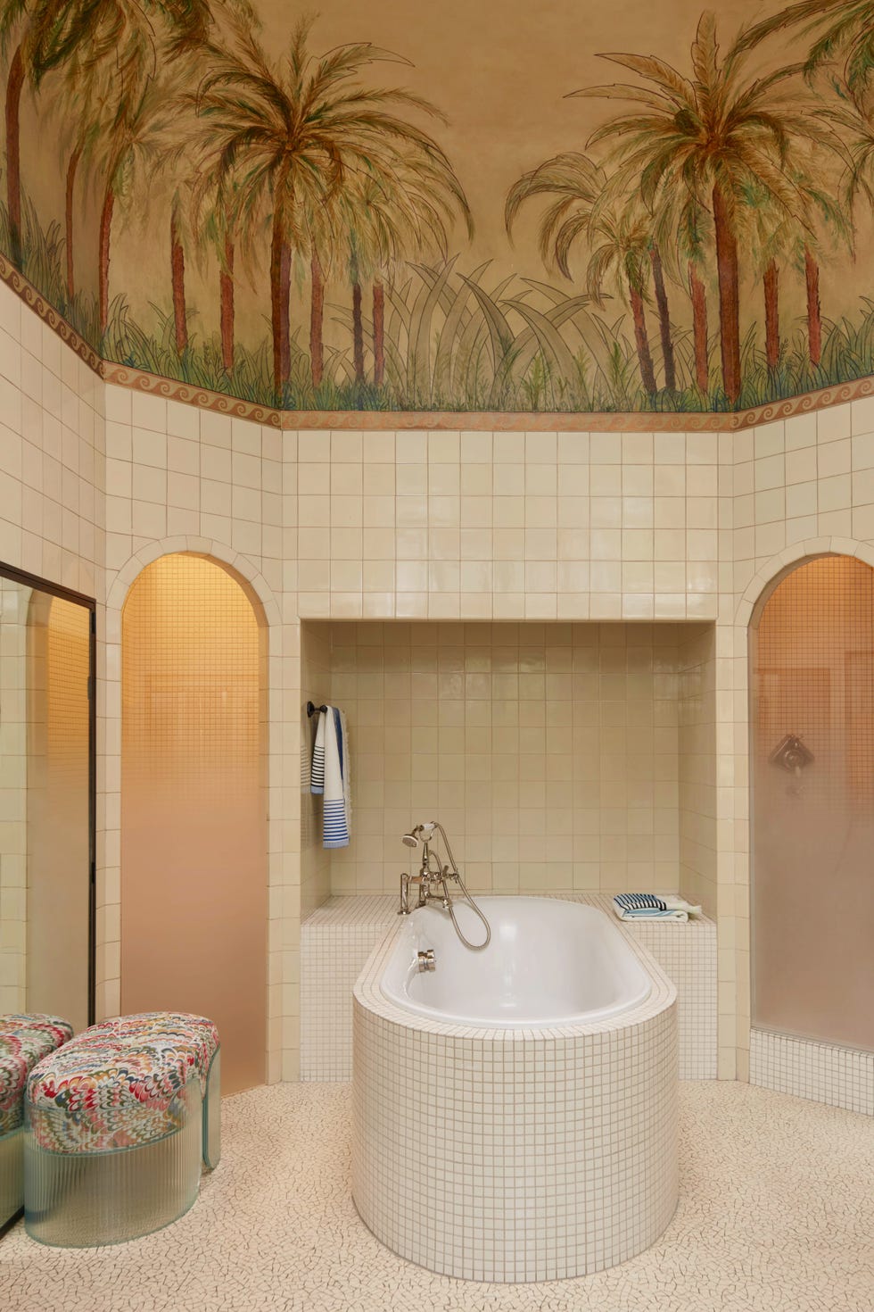 neuilly house bathroom photographed by gaelle le boulicaut