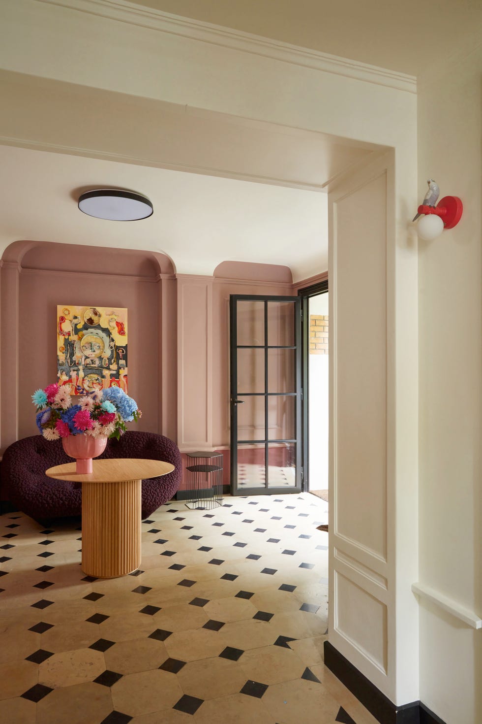 neuilly house entrance hall photographed by gaelle le boulicaut