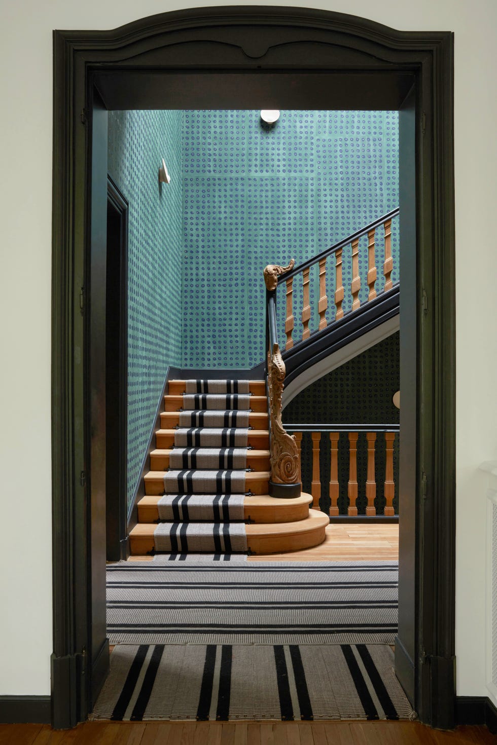 neuilly house staircase photographed by gaelle le boulicaut