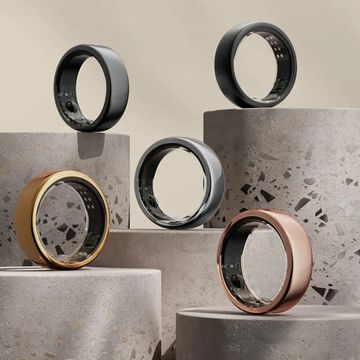 sleep tracking oura rings in five different colours