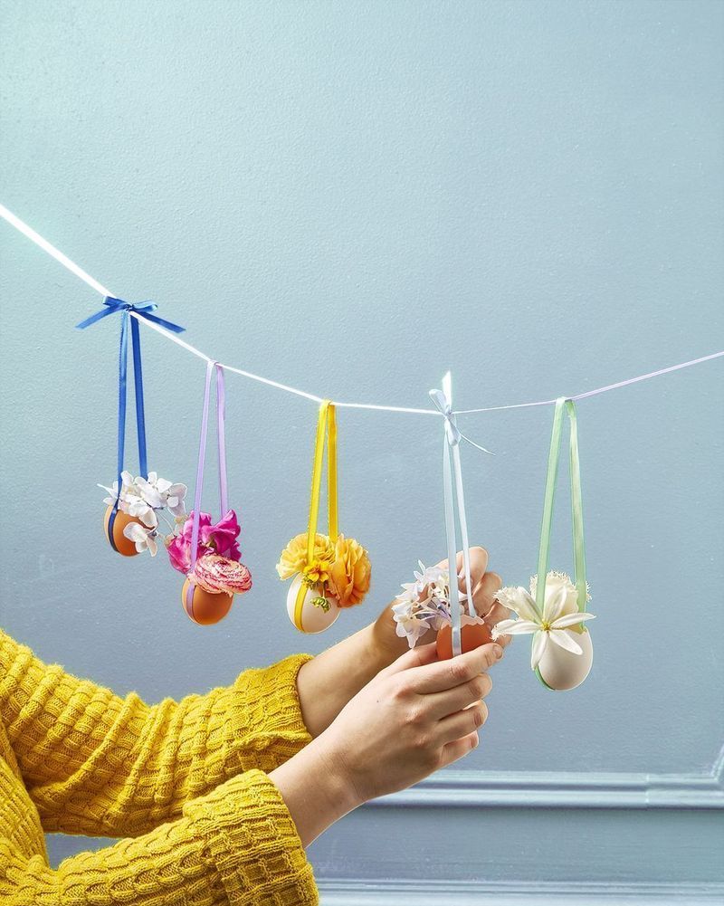 outdoor easter decoration garland