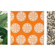 Leaf, Orange, Pattern, Pineapple, Botany, Design, Plant, Vascular plant, Textile, Rectangle, 