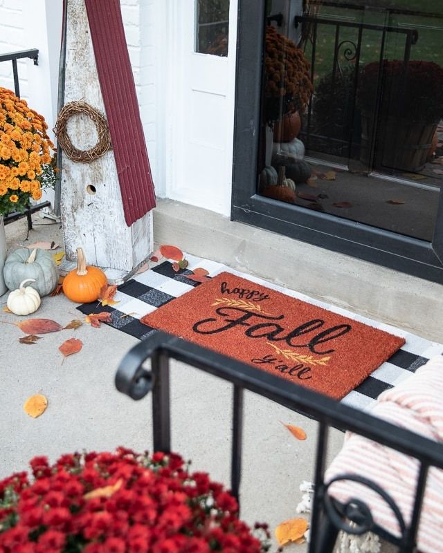 outdoor fall decorations doormat
