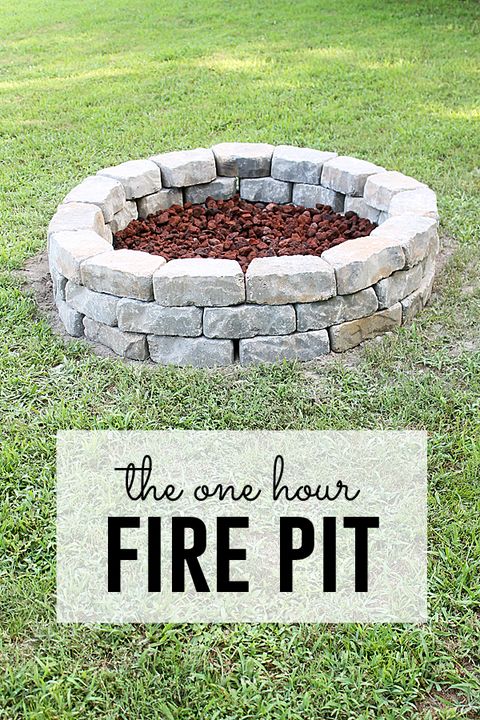 outdoor fire pit ideas one hour fire pit