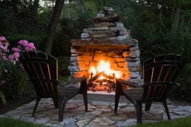 diy outdoor fireplace ideas