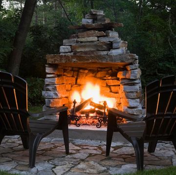 diy outdoor fireplace ideas