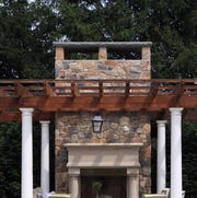 outdoor-fireplace outdoor fireplace