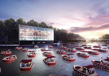 outdoor floating theater paris