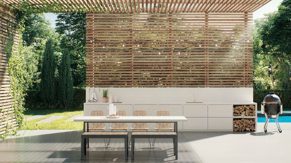 outdoor kitchen ideas modern