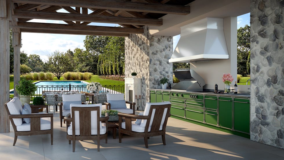 Beautiful & Functional Covered Outdoor Kitchen Design