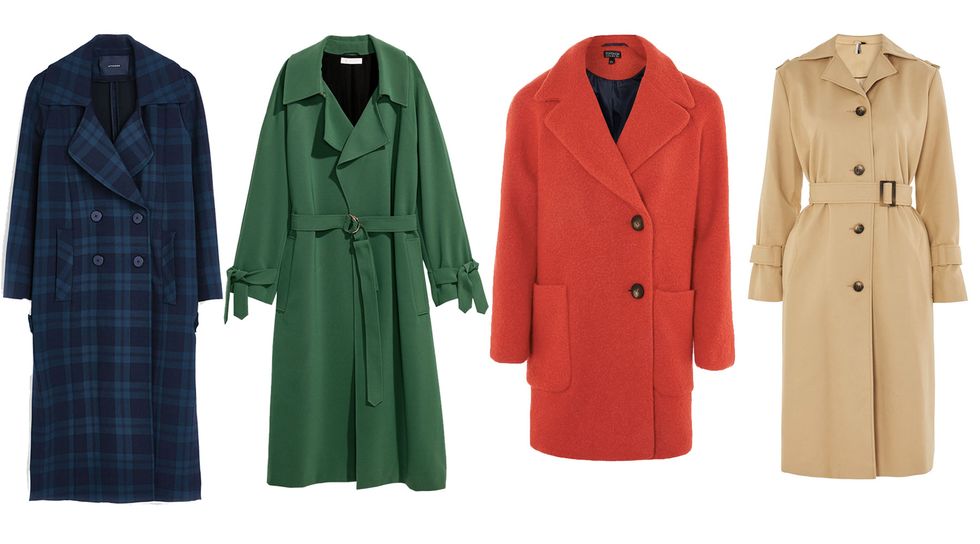 Clothing, Overcoat, Coat, Outerwear, Trench coat, Green, Duster, Sleeve, Jacket, Robe, 