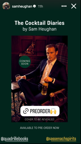 outlander cast sam heughan new cocktail book