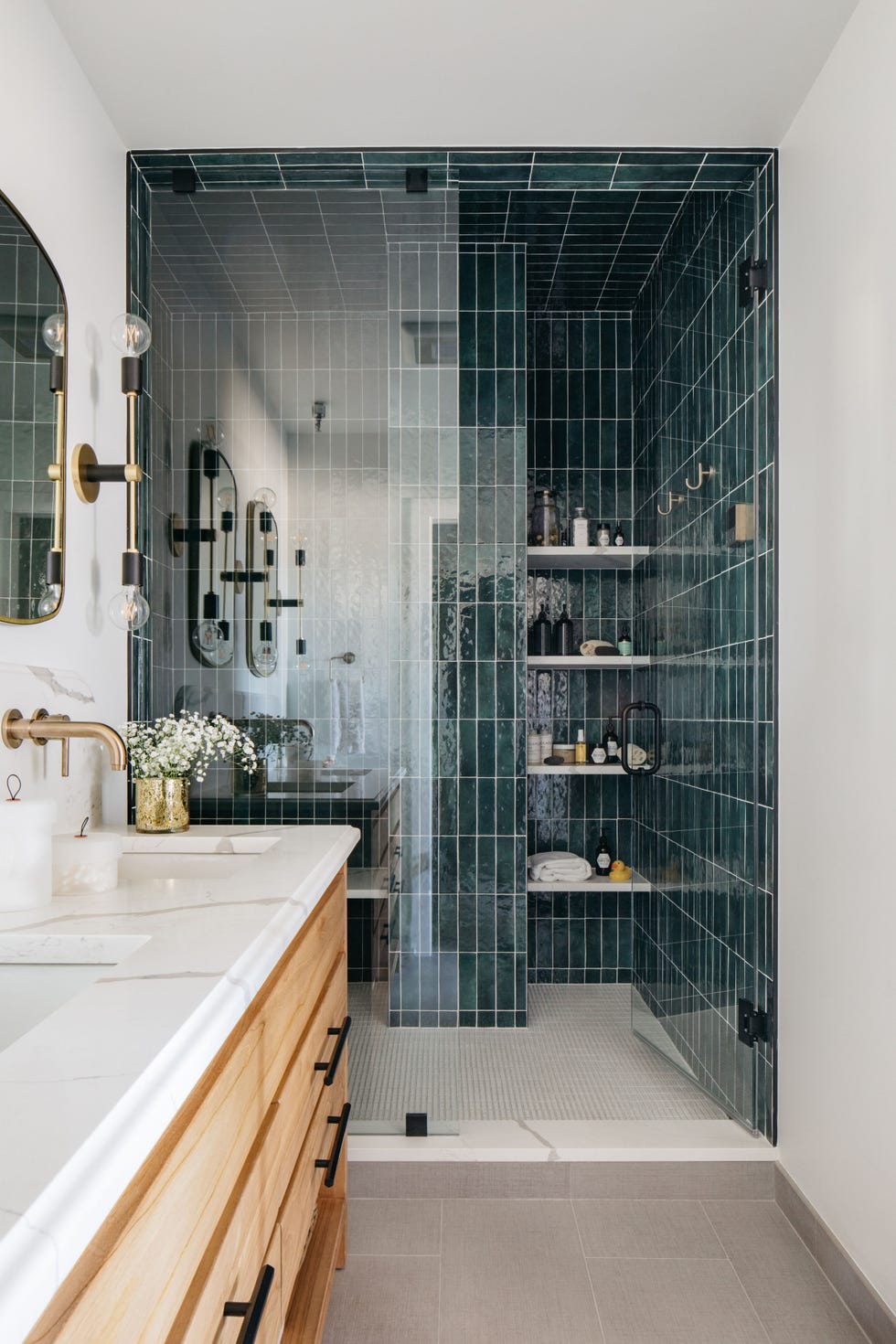 bathroom shelving