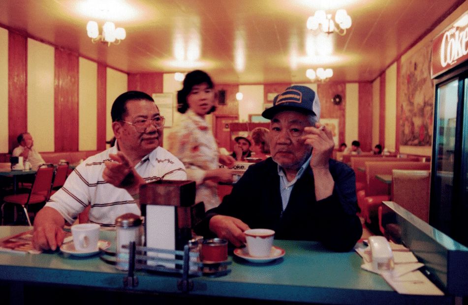 chow fong and jim kook at the new outlook cafe in saskatchewan