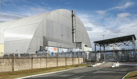 eu hands over new shield built over reactor 4 of chernobyl nuclear power plant to ukraine
