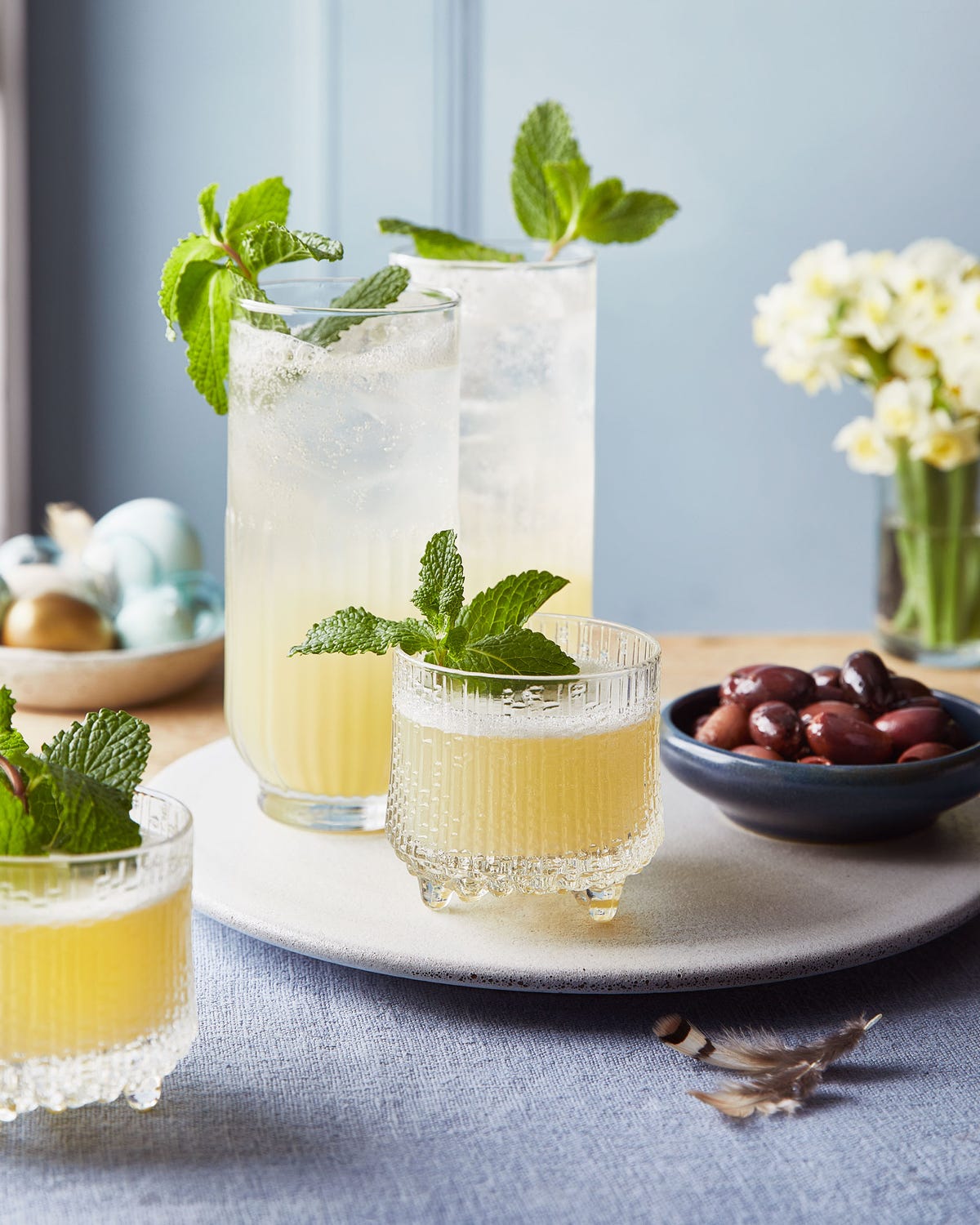 Honey and Mint Ouzo Sour