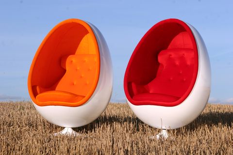 Red, Orange, Egg, Chair, Egg, Ear, Tableware, 