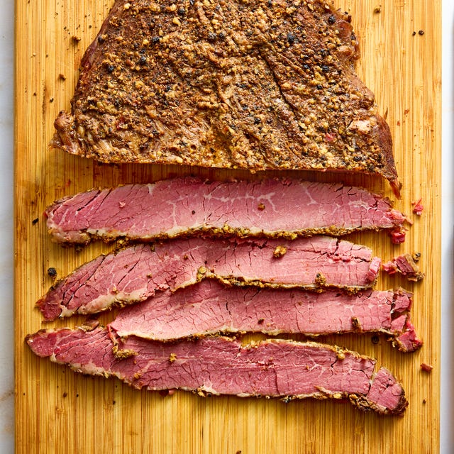 Oven Baked Pastrami oven baked pastrami sliced with a spice rub