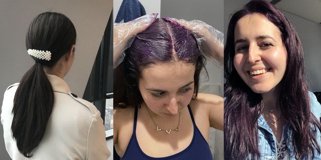 How Overtone Purple Dye Worked on my Dark Brown Hair