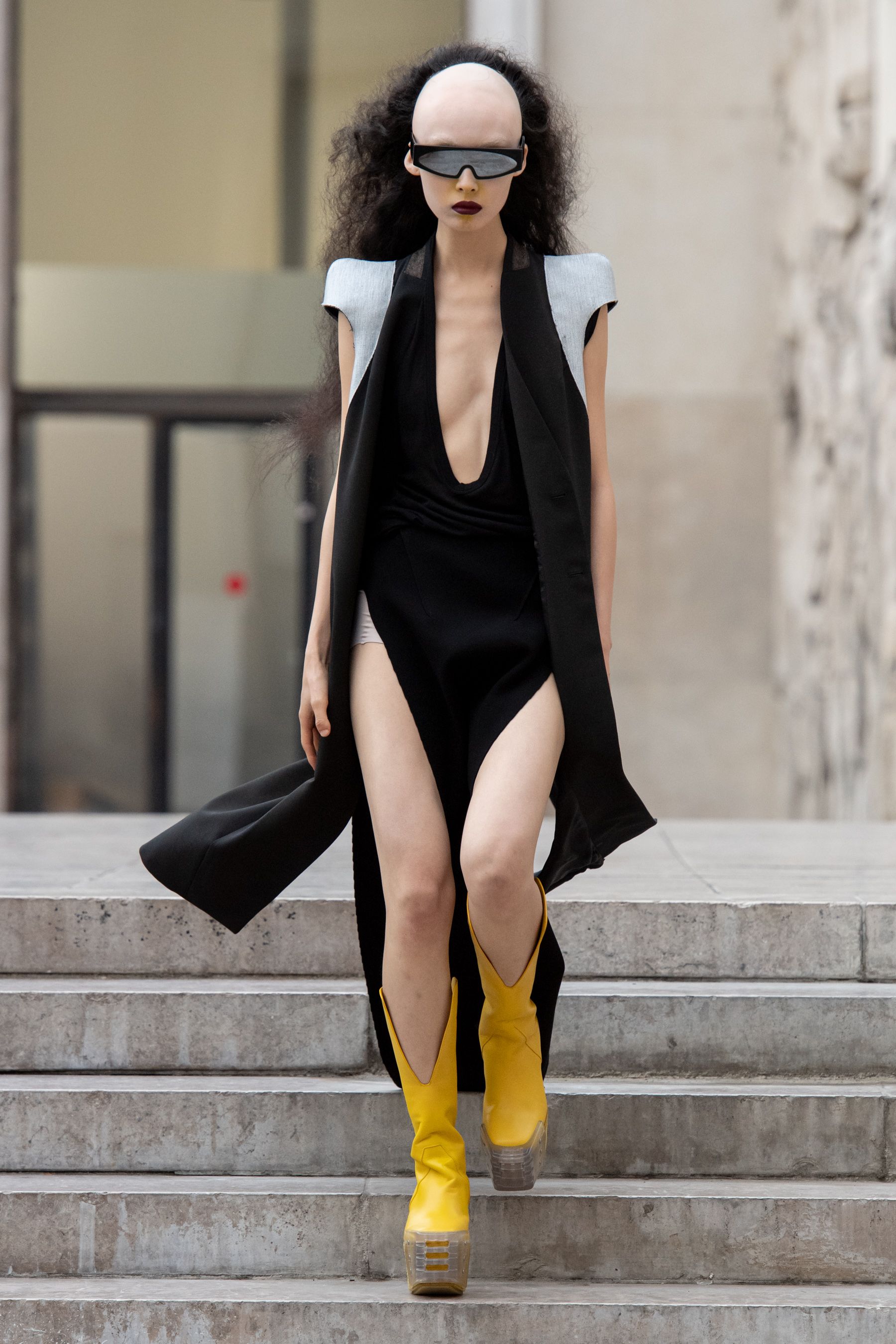 大人気! RICK OWENS ジオメトリック スイムウェア 大胆 セクシー Rick Owens Embellished mesh bodysuit Rick Owens