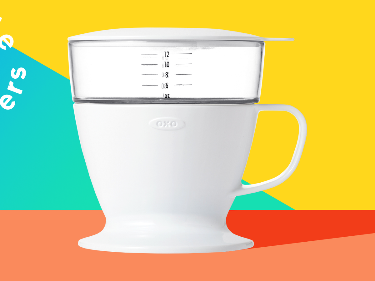  OXO Brew Single Serve Pour-Over Coffee Maker, 12 ounces, White:  Home & Kitchen