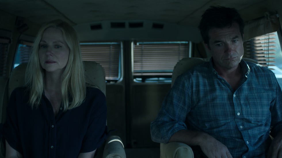 ozark l to r laura linney as wendy byrde, jason bateman as marty byrde in season 4 part 2 episode 5 of ozark cr courtesy of netflix © 2022