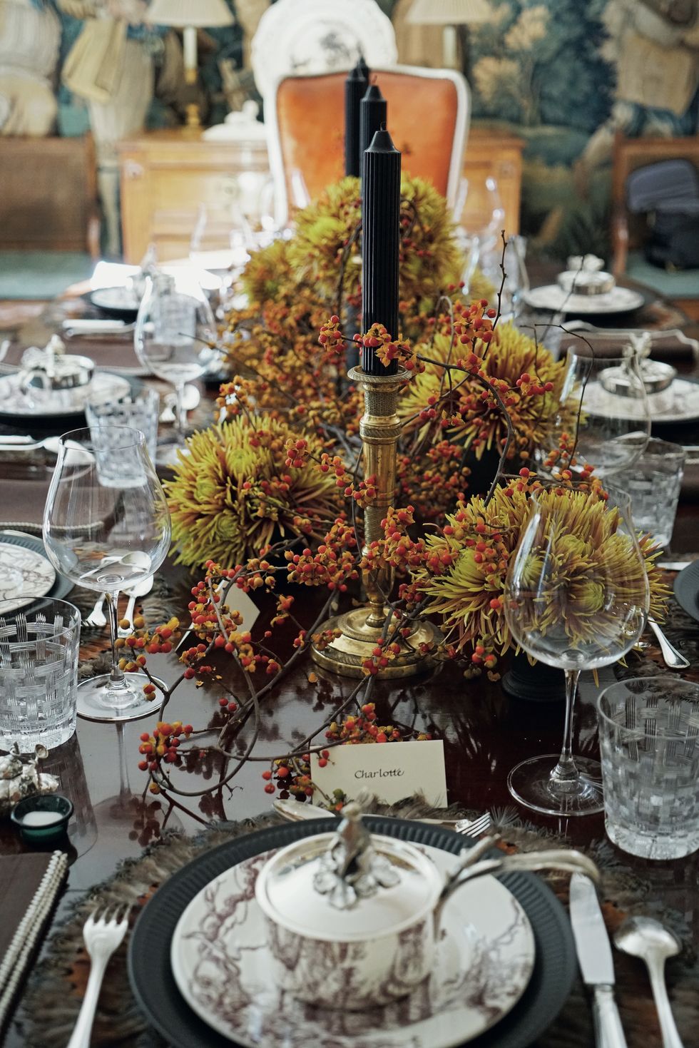 Rustic Glam Fall Tablescape  Thanksgiving dining table